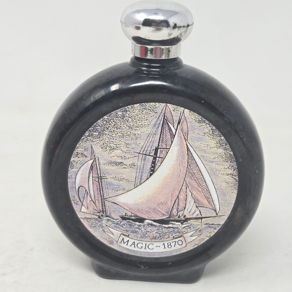 Vintage Old Spice Magic-1870 Commemorative Flask Decanter After Shave 6oz Bottle